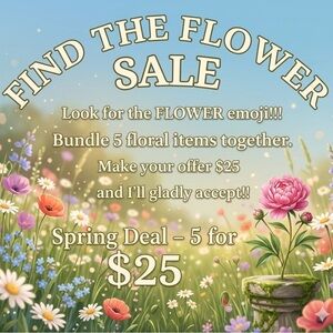 🌸SPRING SALE: 5 ITEMS for $25